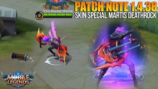 SKIN BARU MARTIS DEATHROCK, CECILION BUFF, EVENT SKIN GRATIS - PATCH NOTE 1.4.38 MOBILE LEGENDS