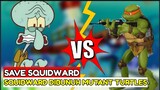 Squidward Mati? Ninja Turtles VS Squidward