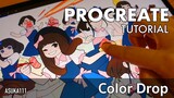 Procreate tutorial 07 - ColorDrop | เทสีแบบไฮสปีด!