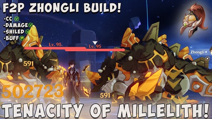 Zhongli Auto GG! Bahas Artifak Tenacity Of Millelith! | Genshin Impact Indonesia