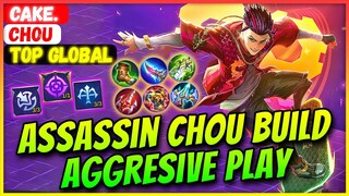 Assassin Chou Build Aggresive Play [ Top Global Chou ] Cake. - Mobile Legends Gameplay And Build