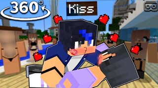 😍 APHMAU KISS EIN ACCIDENTALLY - Minecraft 360° !