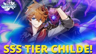 THE BEST DPS IN GENSHIN?! *REALISTIC* CHILDE SHOWCASE!! SSS TIER TARTAGLIA/CHILDE! (Genshin Impact)