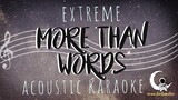 MORE THAN WORDS - Extreme ( Acoustic Karaoke)
