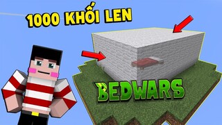 BẢO VỆ GIƯỜNG BẰNG 1000 KHỐI LEN TRONG MINECRAFT BEDWARS - KHANGG BEDWARS