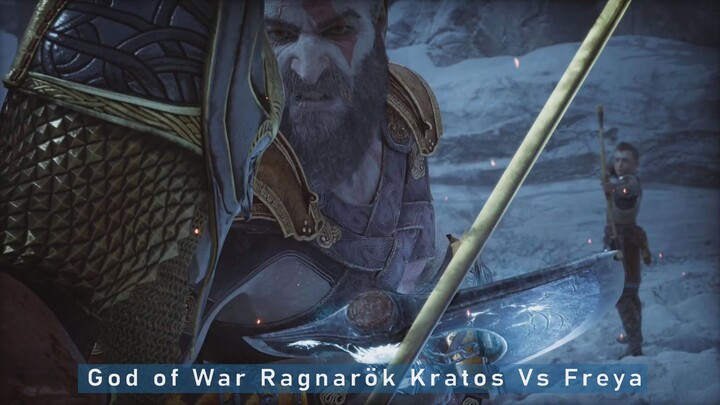 God of War Ragnarök Kratos Vs Freya