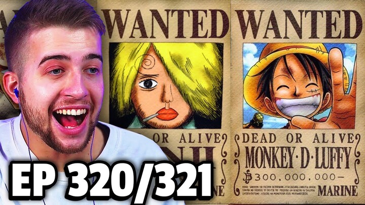 STRAWHATS GET NEW BOUNTIES!! One Piece Episode 320 & 321 REACTION!!
