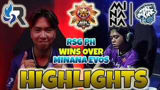 RSG PH STUNNING GAME AGAINST MINANA EVOS | FULL HIGHLIGHTS | MPL PH S13 WEEK 7 DAY 1