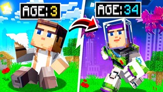 Life Of BUZZ LIGHTYEAR in MINECRAFT! (Toy Story)