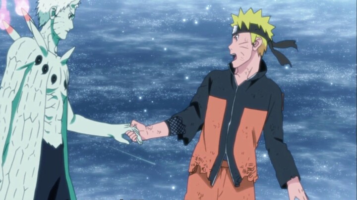 Naruto Episode 87-3 Obito lost to Naruto and Sasuke, and the tailed beast regained its freedom