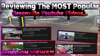 Reviewing The MOST Popular Greenville Youtube VIDEOS! || Roblox Greenville