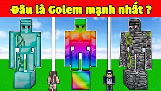 bqThanh và Ốc Chế Tạo Rồi Tìm Ra Đâu Là GOLEM Mạnh Nhất Trong Các Loại GOLEM SIÊU VIP Ở Minecraft ?