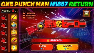 One Punch Man M1887 Return | Next M1887 Skin In Free Fire | One punch man M1887 Gun Skin Return Date