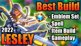 LESLEY BEST BUILD 2022 | TOP 1 GLOBAL LESLEY BUILD | LESLEY - MOBILE LEGENDS | MLBB