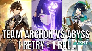 TEAM ARCHON VS SPIRAL ABYSS 12 - F2P Baal Damage - Genshin Impact