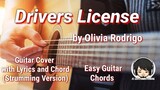 Drivers License -Olivia Rodrigo Guitar Chords (Guitar Cover + Easy Chords)