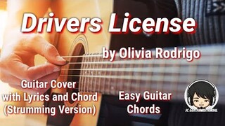 Drivers License -Olivia Rodrigo Guitar Chords (Guitar Cover + Easy Chords)