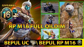 BEPUL ROYALE PASS M16 RP FULL KO'RAMIZ GIVEAWAY