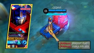 TOP GLOBAL ALUCARD MEET PRO JOHNSON SKIN IN RANKED ( WIN OR LOSE )