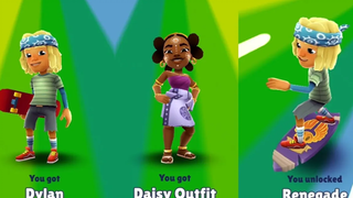 Subway Surfers Berlin ปลดล็อกปาร์ตี้ Bundle Dylan Aina Daisy Outfit & Renegade