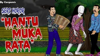 ANIMASI KARTUN HOROR | HANTU MUKA RATA #17