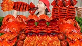 오동통 오징어 팽이버섯🦑 가리비 전복 콩나물 가득 매운 해물찜 Squid Enoki Mushrooms Spicy Seafood Boil Mukbang ASMR Ssoyoung