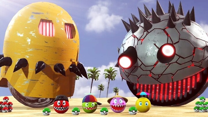MMD·3D Episode 11, Pertarungan Sengit Robot Pac-Man VS Monster Pac-Man