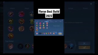 FLORYN BEST BUILD 2023 | TOP 1 GLOBAL FLORYN BUILD | #shorts #mlbb #mobilelegends