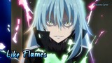 『Lyrics AMV』 Tensei shitara Slime Season 2 Part 2  OP Full 「Like Flames - MindaRyn」
