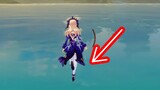 You can walk on water in version 3.8 of Genshin Impact