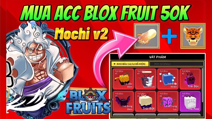 Blox Fruit | Mua Acc Blox Fruit 50K Có Trái Leopard Và Mochi v2 Vĩnh Viễn Siêu Uy Tín