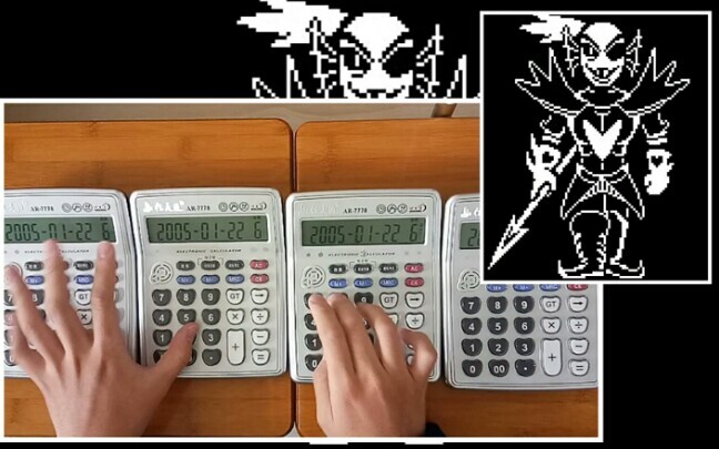 【Music】Battle Against A True Hero | Calculator as Instrument