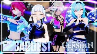 【MMD/Genshin Impact】 KDA - THE BADDEST - Cryo Queens ❄