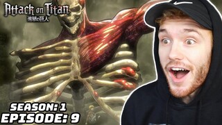 EREN CAN TRANSFORM!? WHAT DID HIS DAD DO TO HIM!? - Attack on Titan Ep.9 (Season 1) REACTION