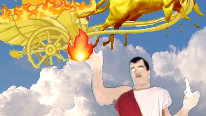 Prometheus stealing fire for mankind