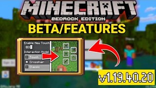 MCPE 1.19.40.20 New Updated Touch Controls! Minecraft Pocket Edition Beta Features