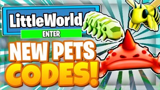 LITTLE WORLD CODES *PETS! UPDATE* ALL NEW SECRET OP CODES! Roblox Little World