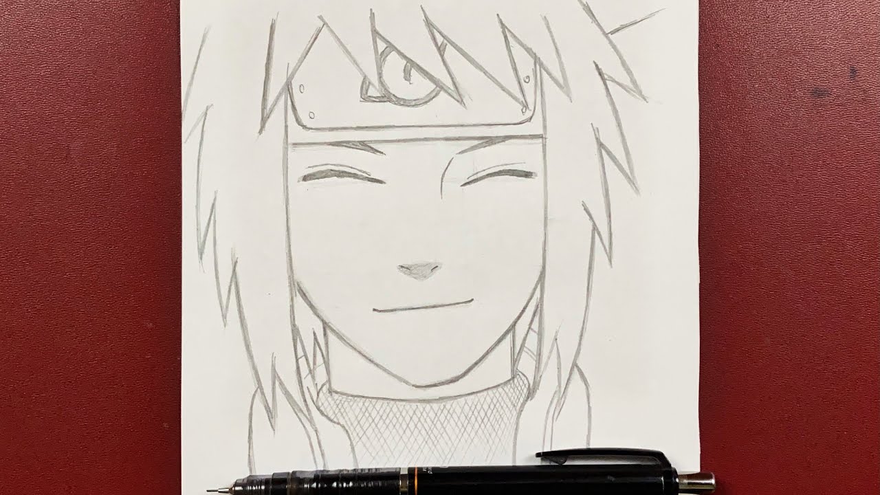 HOW TO DRAW MINATO EASY STEP BY STEP 