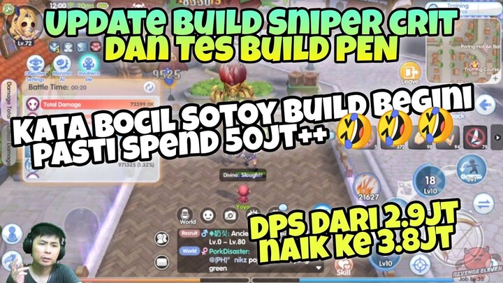 UPDATE BUILD SNIPER CRITICAL DAN TES BUILD PEN !!! PART 5 - RAGNAROK X NEXT GENERATION