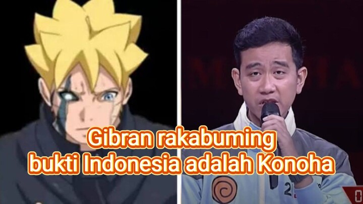 Gibran rakabuming pakai jaket logo Clan Naruto bukti Indonesia adalah Konoha