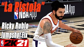 Ricky Rubio Jumpshot Fix NBA2K21 with side-by-side comparison