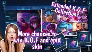 How to get more K.O.F stamps to win free Epic and K.O.F skins in Mobile legends | Draw free stamps