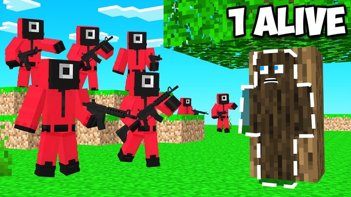 I Played Squid Game With 100 Fans! (Minecraft)