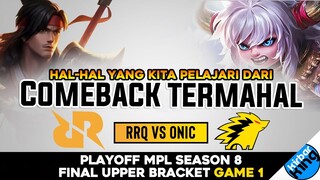 inilah yang terjadi di MATCH 1 RRQ vs ONIC Playoff MPL S8, Final Upper Bracket