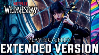Wednesday Playing Cello - Paint It Black | 1 Hour Extended Version