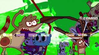 AN Mugen Request #1654: Zim, Spongebob, Gumball, Chowder VS Ren, Rocko, Rigby, Flapjack