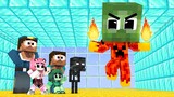 Monster School : The Elemental Fire Baby Zombie - Minecraft Animation