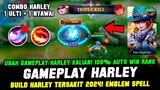 CARA MAIN HARLEY SKIN ELITE S32❗COMBO BARU & BUILD HARLEY TERSAKIT 2024❗ GAMEPLAY HARLEY TOP GLOBAL