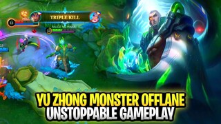 Yu Zhong Monster Offlane Unstoppable Gameplay | Mobile Legends: Bang Bang