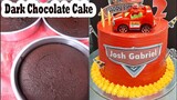 DARK CHOCOLATE CAKE | HOW TO BAKE CHOCOLATE CAKE | EASY CAKE RECIPE